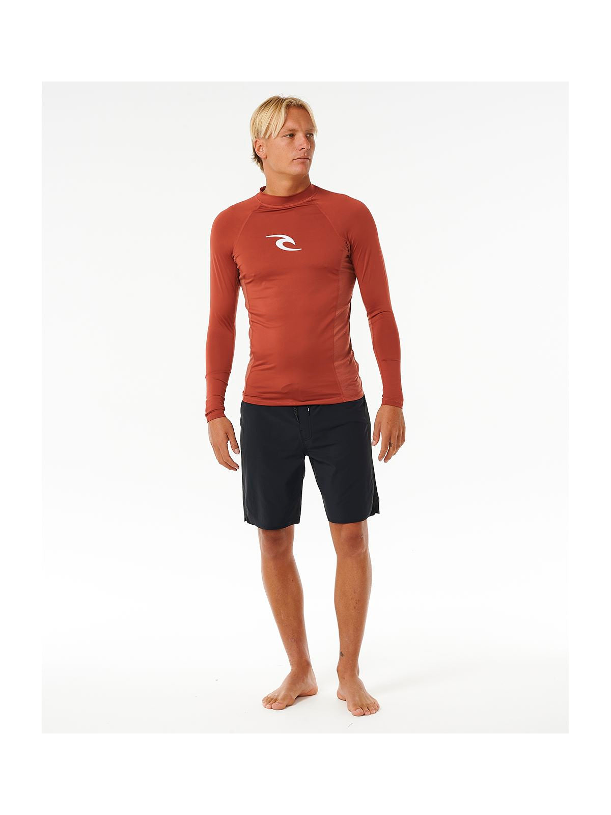 Lycra RIP CURL Waves Upf Perf L/S czerwony