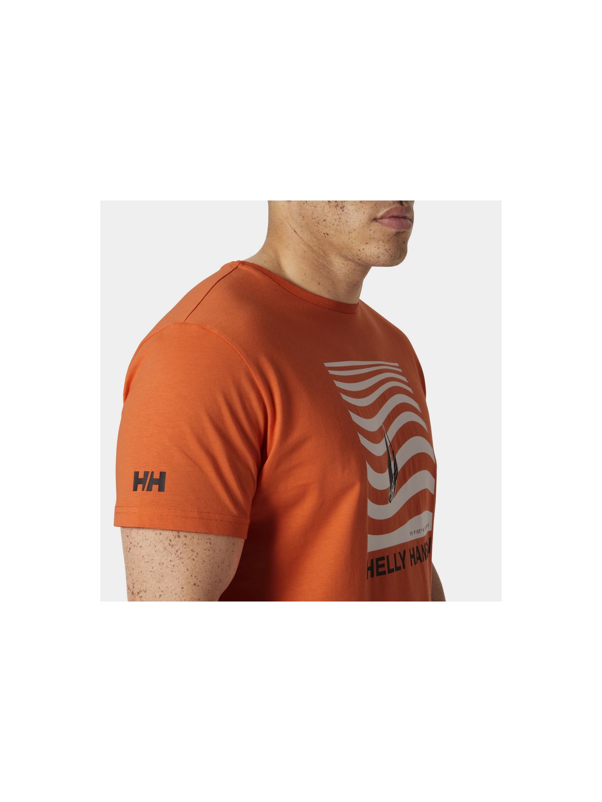 Koszulka HELLY HANSEN SHORELINE T-SHIRT 3. pomarańczowy - Adventure Sports