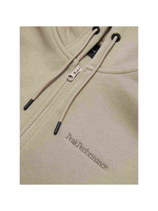 Bluza dresowa męska Peak Performance M Original Small Logo Zip beżowy - Adventure Sports
