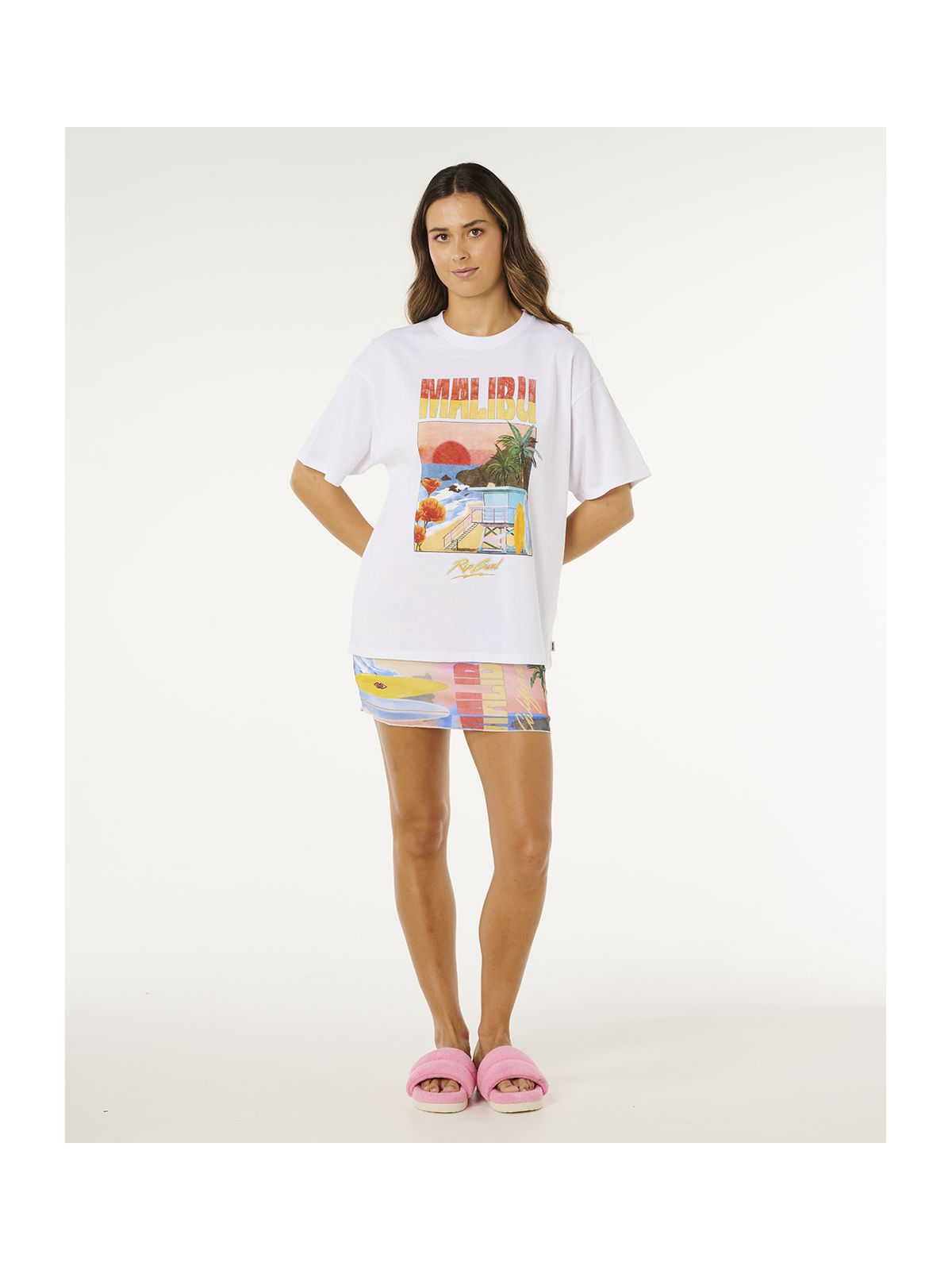 Koszulka damska RIP CURL Hayley O Heritage Tee biała