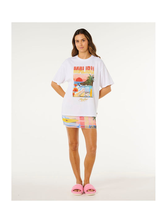 Koszulka damska RIP CURL Hayley O Heritage Tee biała
