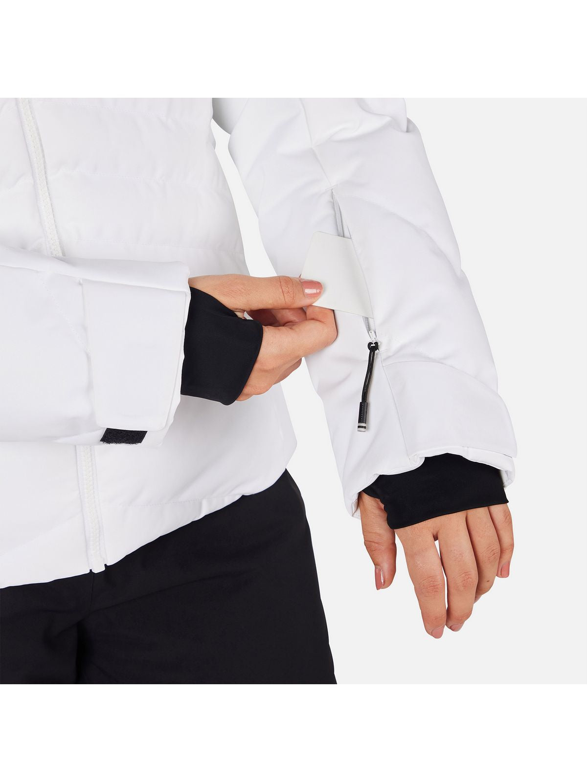 Kurtka narciarska damska ROSSIGNOL W STACI INSULATED JKT biała
