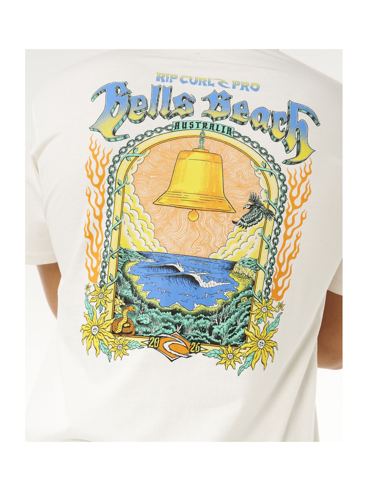 Koszulka męska RIP CURL Bells Pro 26 Event Tee biała