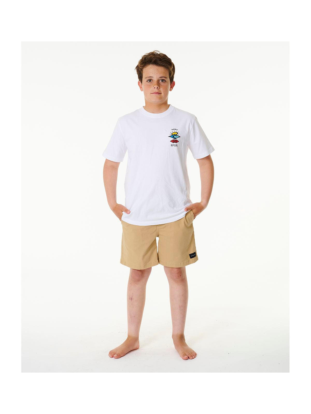 T-Shirt chłopięcy RIP CURL Search Icon Tee -Boy biały - Koszulka - Adventure Sports