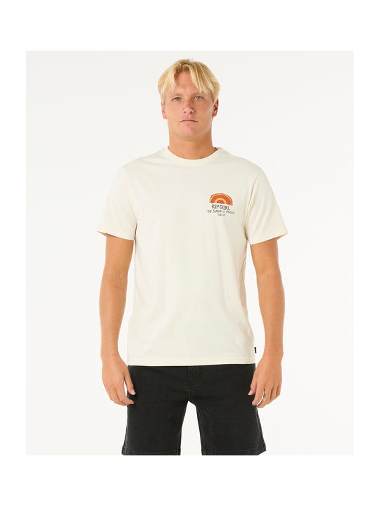 Koszulka męska RIP CURL Keep On Trucking Tee biała
