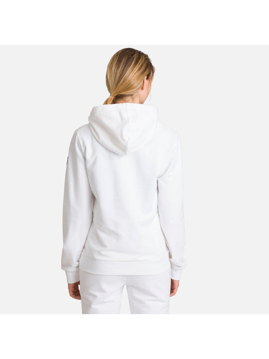 Bluza Rossignol W Logo Sweat Hood Fl biały - Adventure Sports
