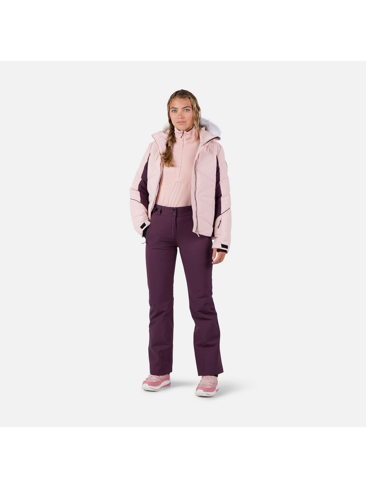 Damskie spodnie narciarskie Rossignol W Staci Pant fioletowe - Spodnie - Adventure Sports