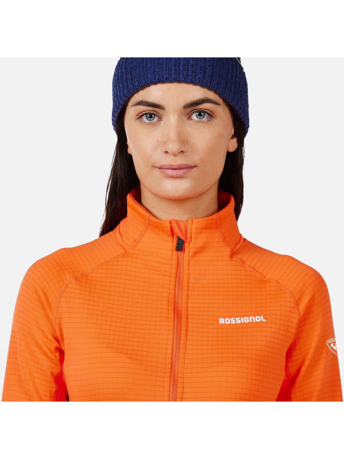 Bluza damska ROSSIGNOL W Blackside Mix HZ Fleece pomarańczowa
