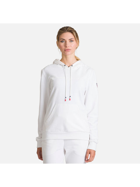 Bluza Rossignol W Logo Sweat Hood Fl biały - Adventure Sports
