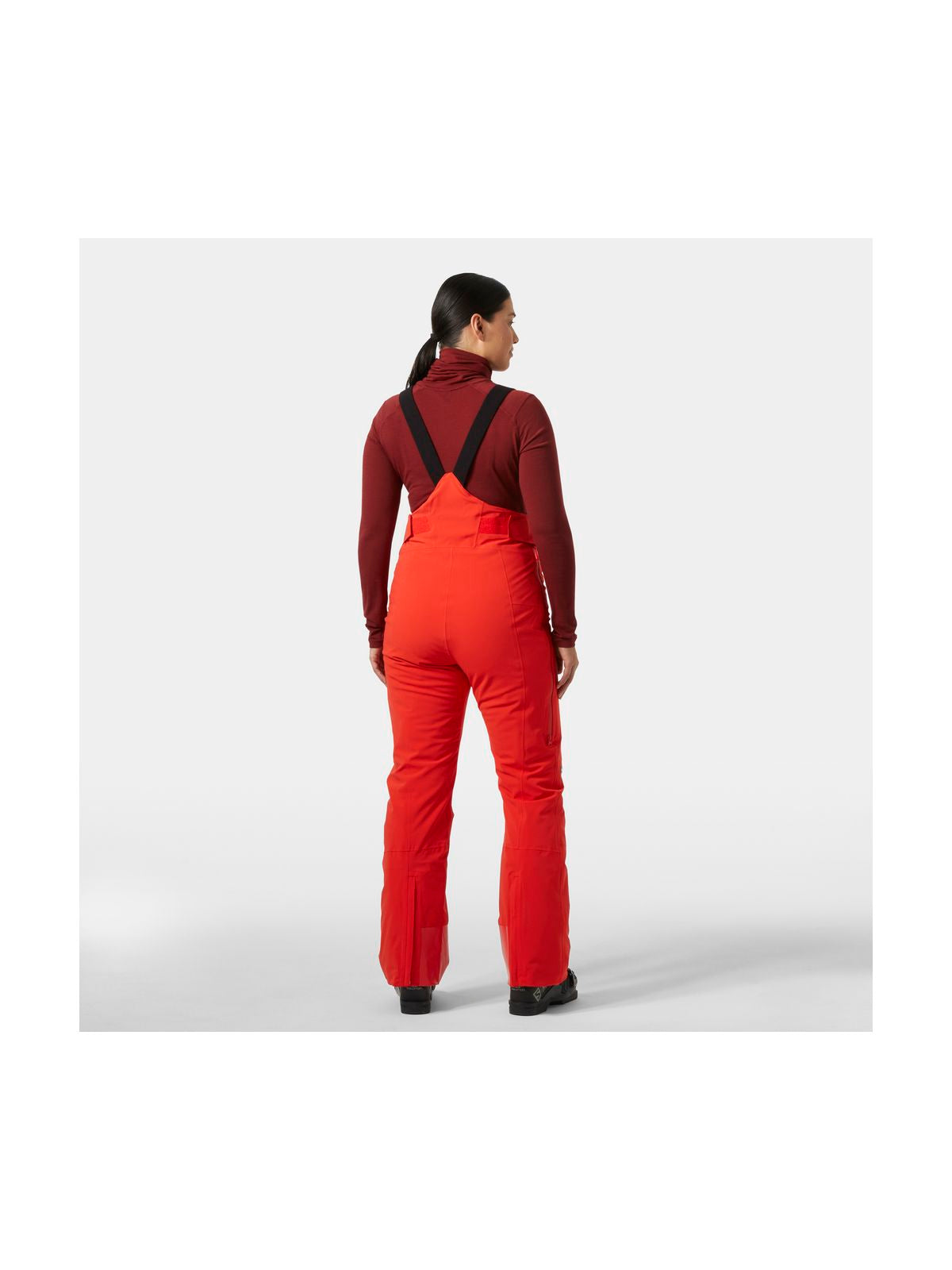 Spodnie narciarskie damskie HELLY HANSEN W ALPHELIA BIB PANT czerwone