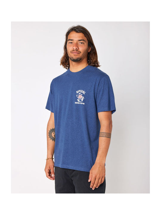 Koszulka RIP CURL Shaper Avenue Tee granatowy - Adventure Sports
