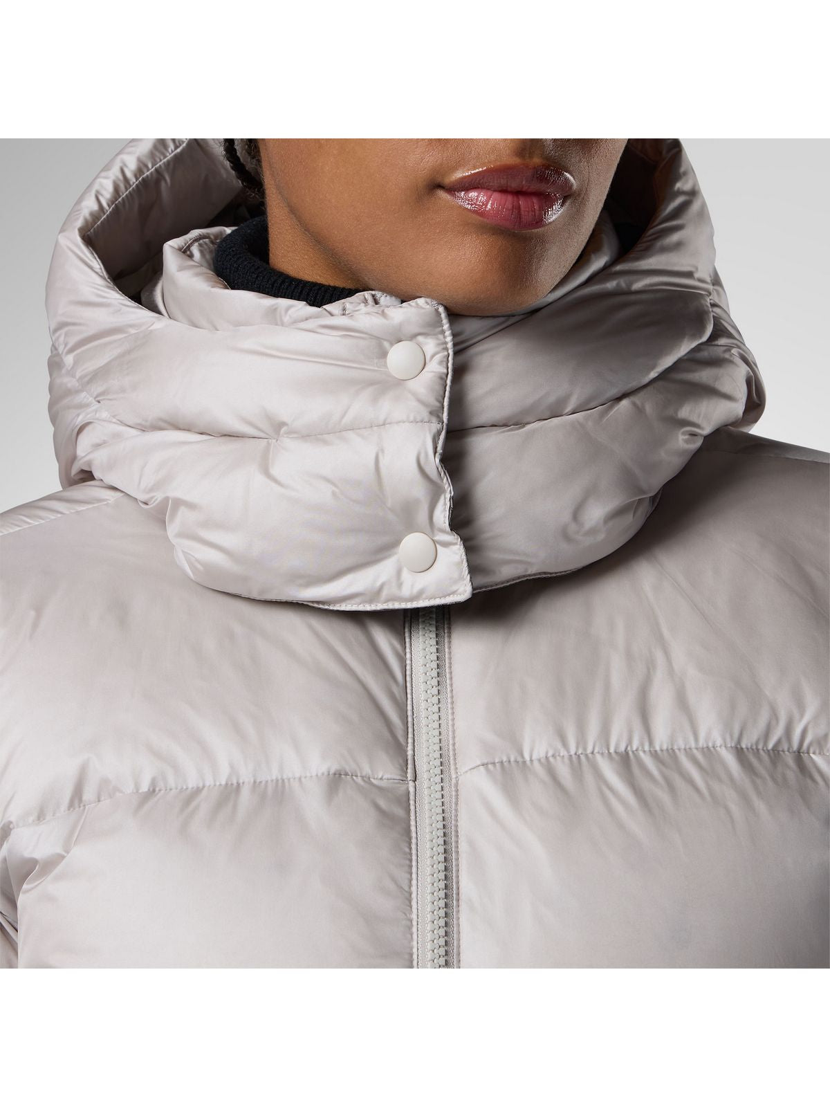 Kurtka damska ROSSIGNOL W Abel Down Hoodie Jacket szara
