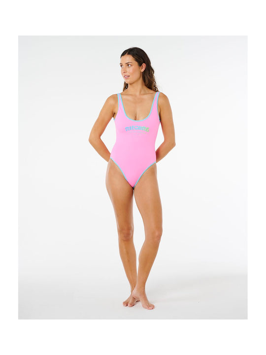 Kostium damski RIP CURL Surf Puff 1 Piece różowy
