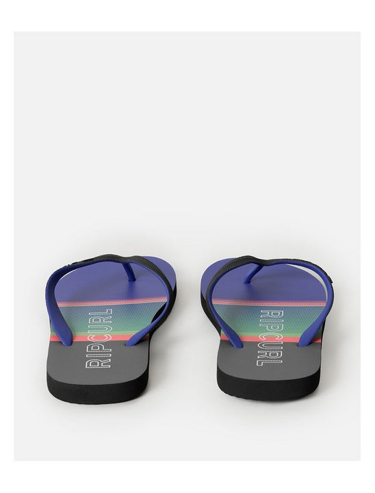 Japonki plażowe męskie RIP CURL Breakers Bloom Open Toe niebieskie
