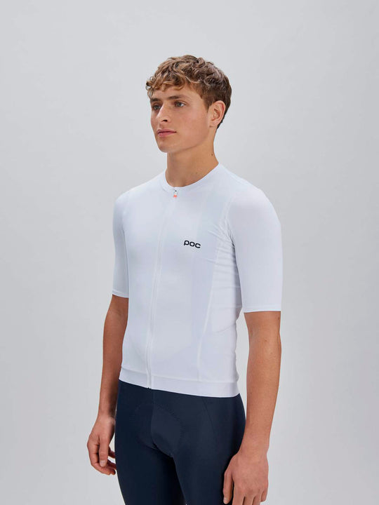 Koszulka rowerowa POC M's Cadence Jersey biała
