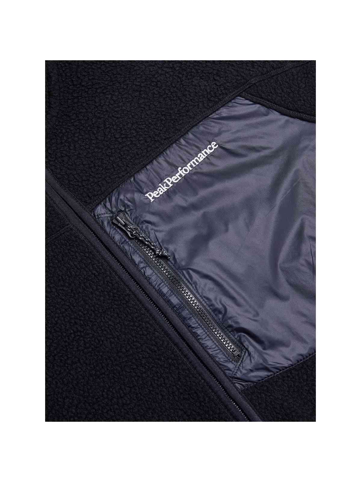 Polar Peak Performance M Pile Zip Jacket czarny - Bluza - Adventure Sports