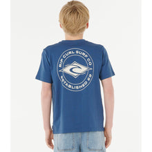 Koszulka RIP CURL STAPLER TEE - BOY granatowa
