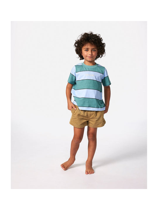 Koszulka RIP CURL Grom Energy Stripe Tee - Boy niebieski
