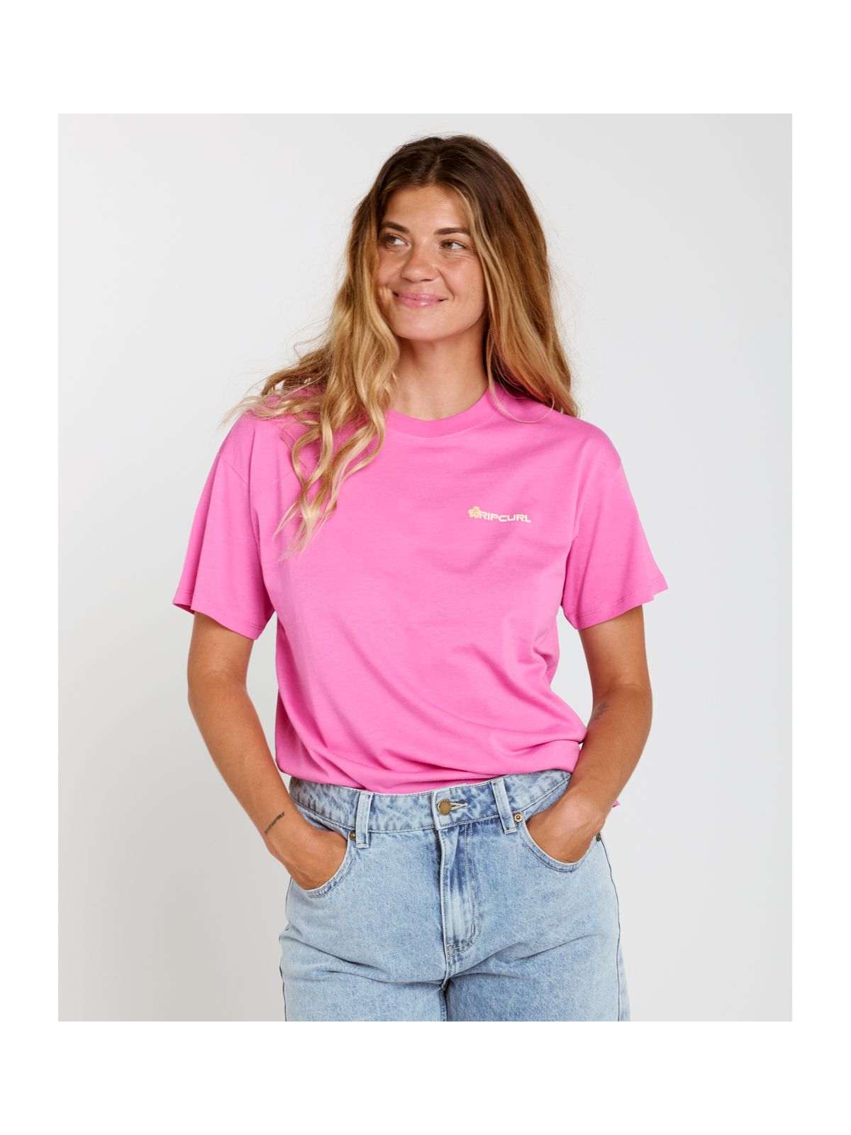 Koszulka damska RIP CURL Molokai Relaxed Tee różowa