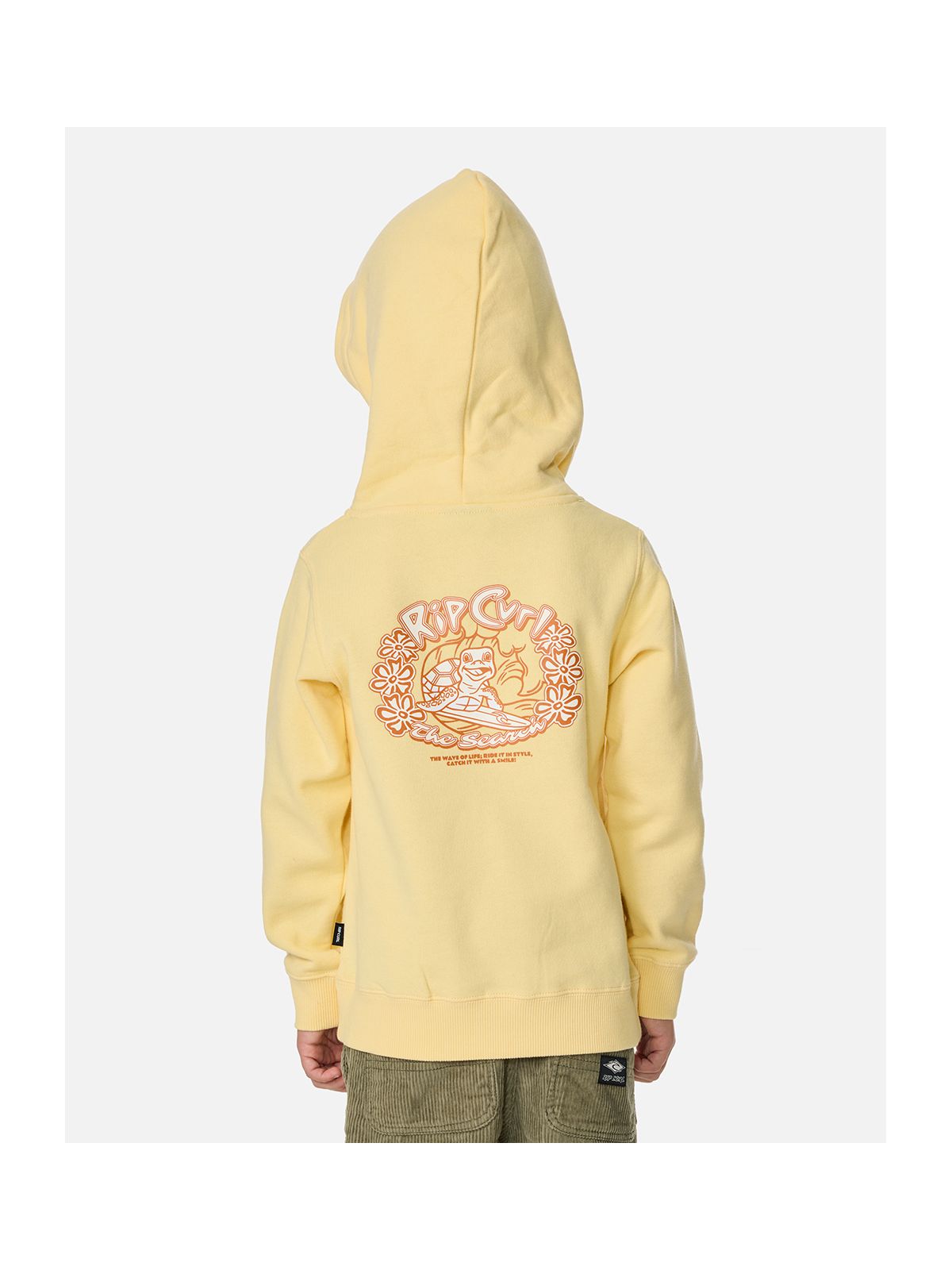 Bluza chłopięca RIP CURL Ride The Wave Art Hood - Boy żółta