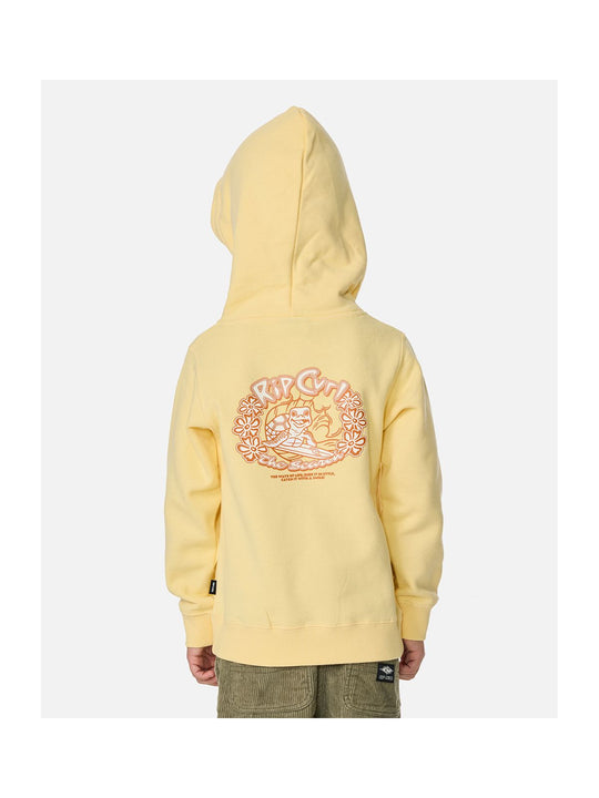 Bluza chłopięca RIP CURL Ride The Wave Art Hood - Boy żółta
