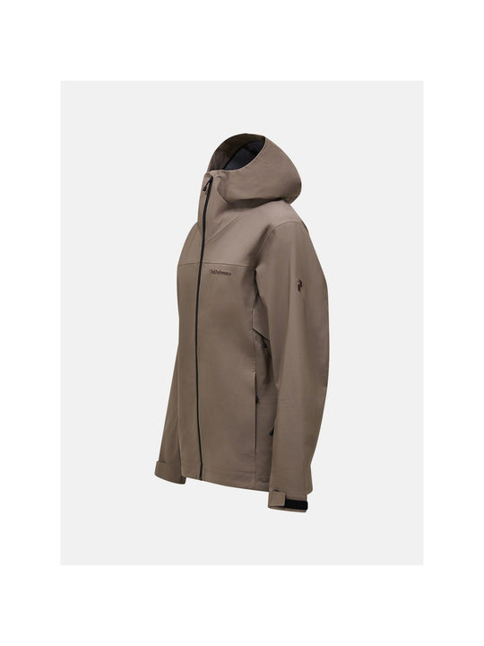 Kurtka narciarska męska PEAK PERFORMANCE Maroon HIPE 3L Shell Jacket brązowa
