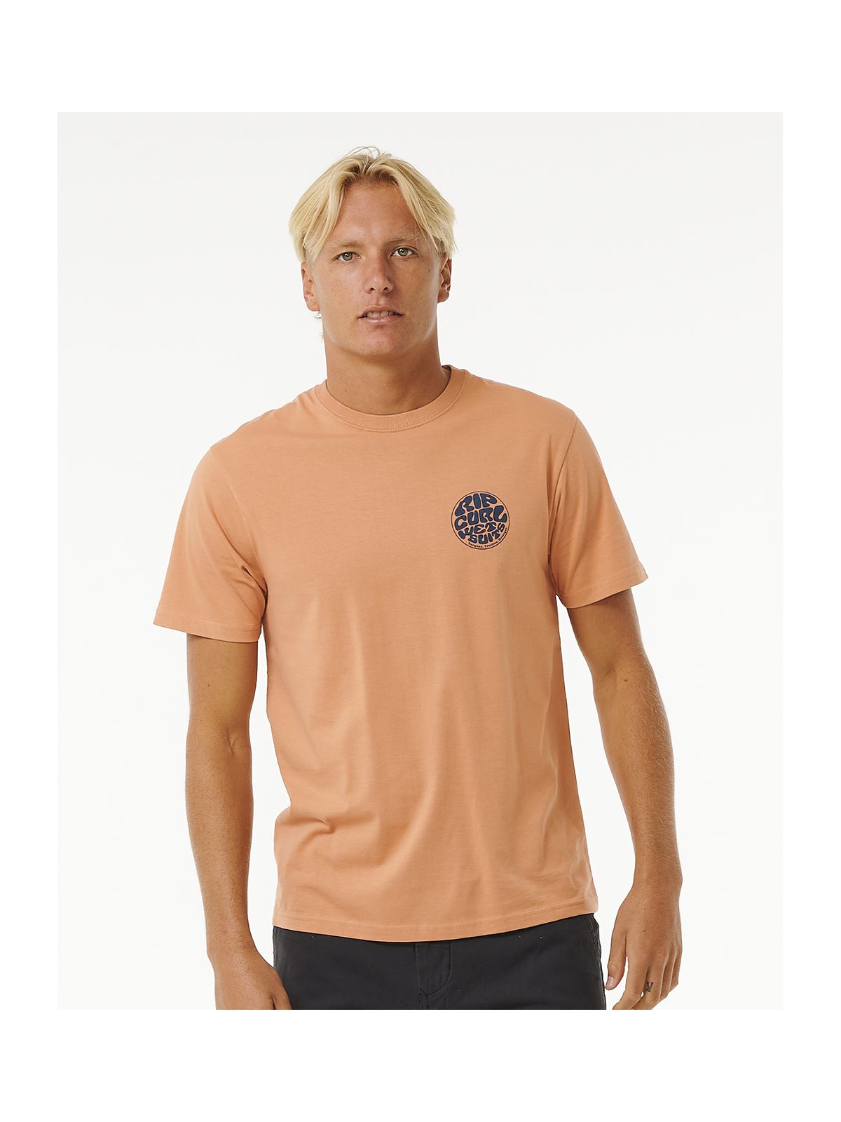 Koszulka RIP CURL Wetsuit Icon Tee pomarańczowy - Adventure Sports