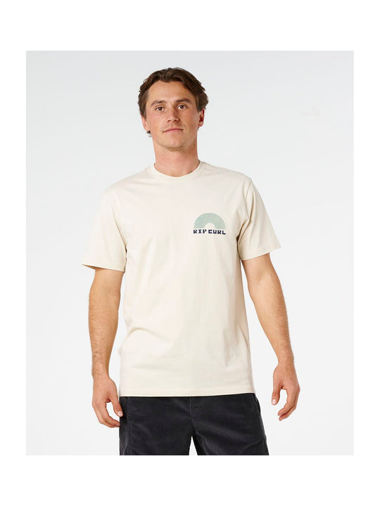 Koszulka męska RIP CURL Aots Rising Tee biała
