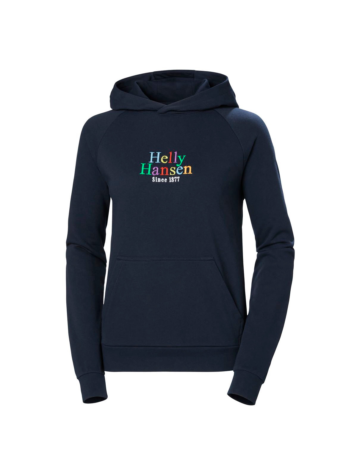 Bluza z kapturem damska HELLY HANSEN W Core Graphic Hoodie granatowy - Adventure Sports
