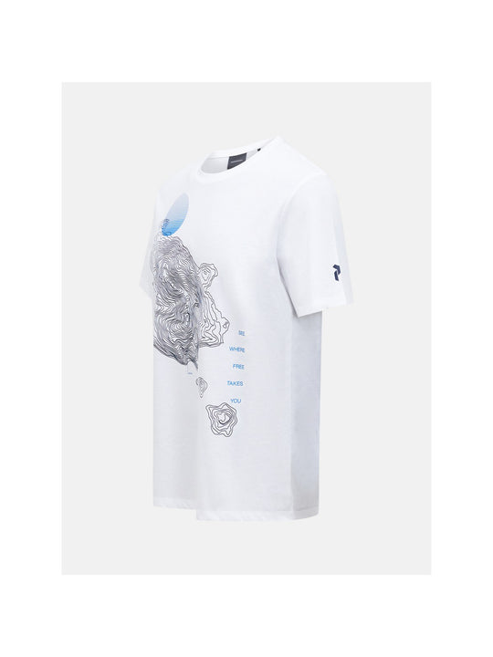 Koszulka PEAK PERFORMANCE Explore Graphic Tee Men biały
