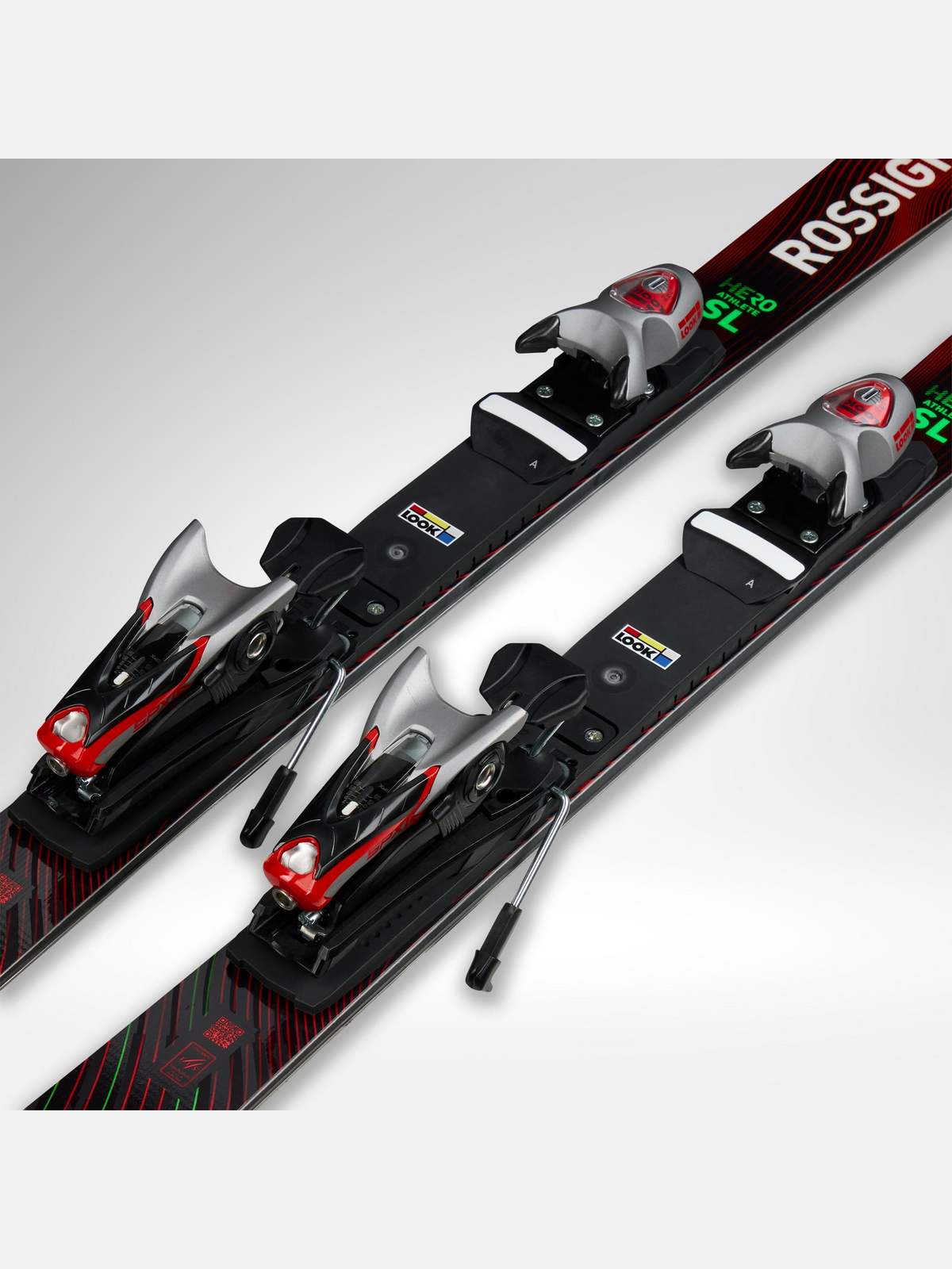 Narty ROSSIGNOL Hero Athlete SL 150 R22 + wiązania LOOK Spx 12 Rockerace Gw Silver Red