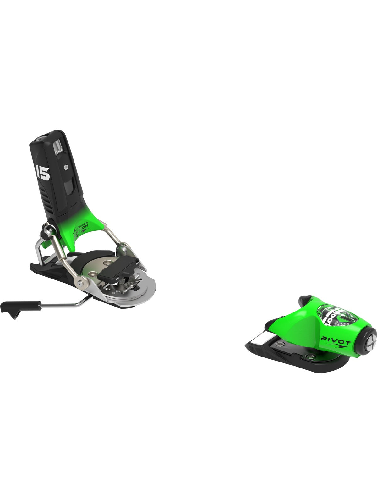 Narty ROSSIGNOL Super Blackops Open + wiązania LOOK Pivot 2.0 15 Gw B105 Super Green
