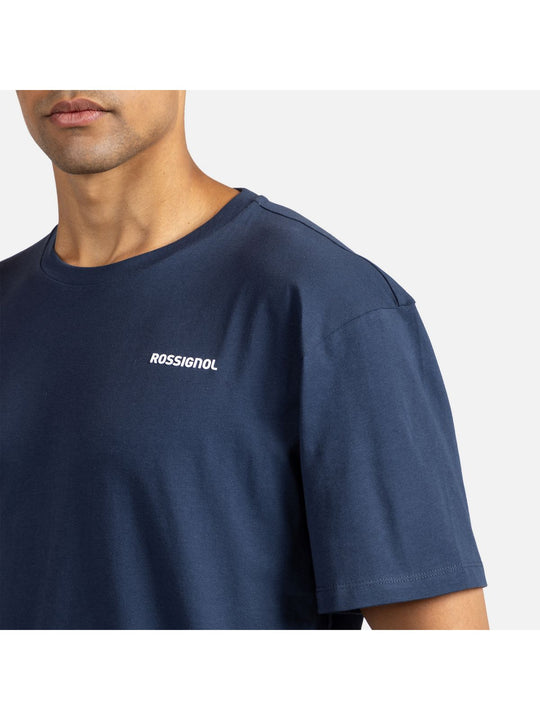 Koszulka męska ROSSIGNOL Waterfall Tee granatowy - Adventure Sports
