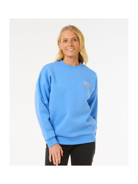 Bluza RIP CURL Hibiscus Diamond Heritage Crew niebieski
