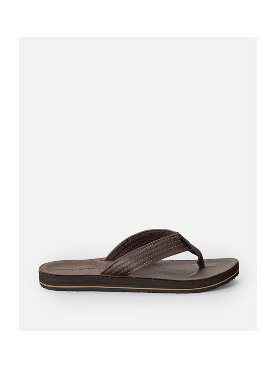 Japonki męskie RIP CURL Surf Revival Leather Open Toe brązowe

