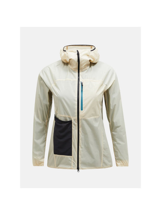 Kurtka skiturowa damska Peak Performance W Vislight Alpha Jacket beżowa - narciarska - Adventure Sports
