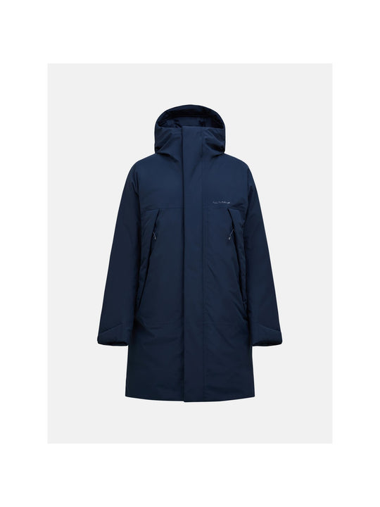 Parka męska PEAK PERFORMANCE Treeline HIPE 2L Down Shell Parka granatowa
