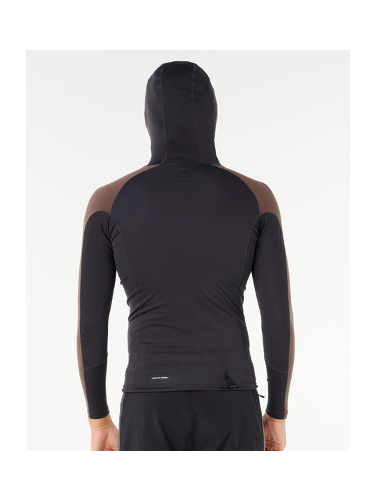 Lycra RIP CURL Search Upf Perf L/S Hood czarny - Adventure Sports
