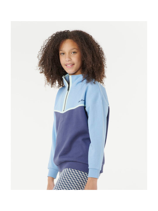 Bluza RIP CURL SUNSET SKIES 1/4 ZIP-GIRL niebieska
