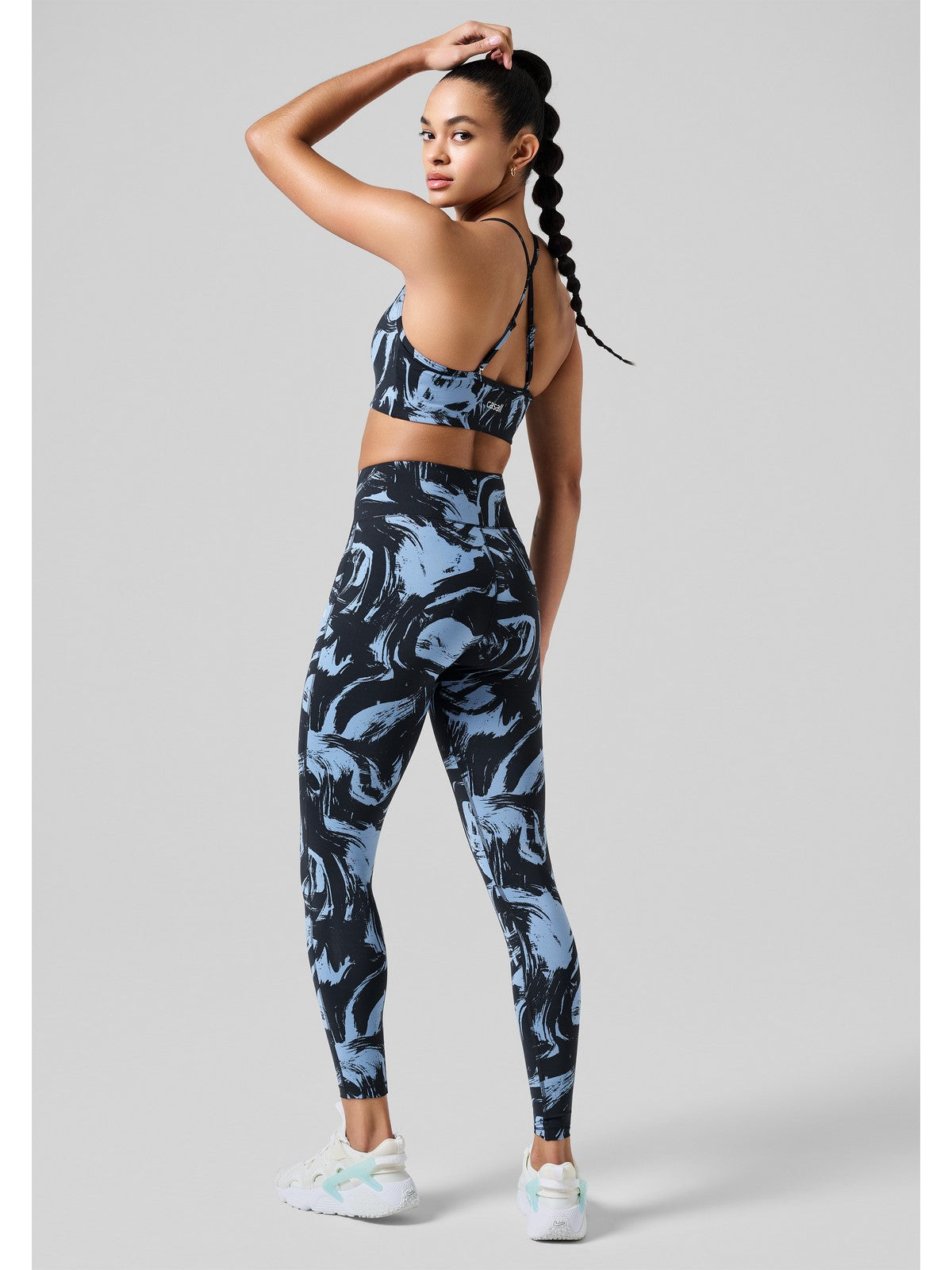 Legginsy CASALL Essential Printed Tights niebieski - Adventure Sports
