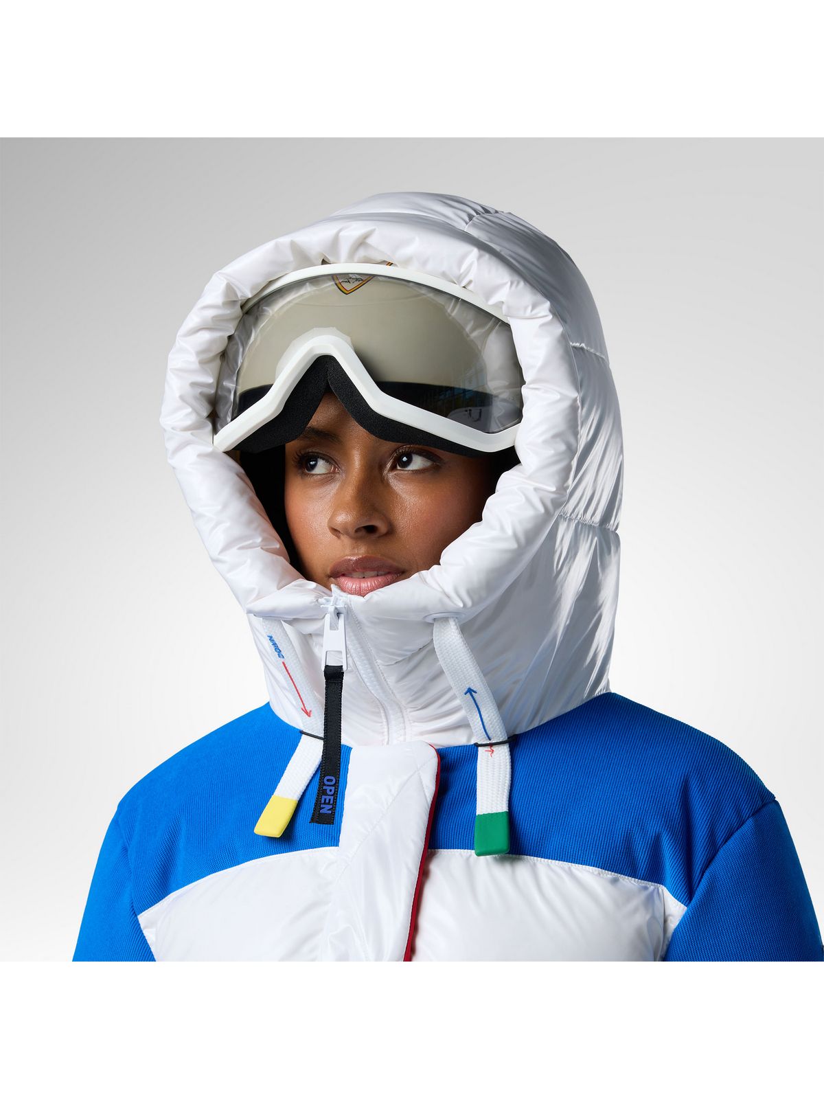 Kurtka narciarska damska ROSSIGNOL W Jcc Corduroy Down Ski Jacket biała