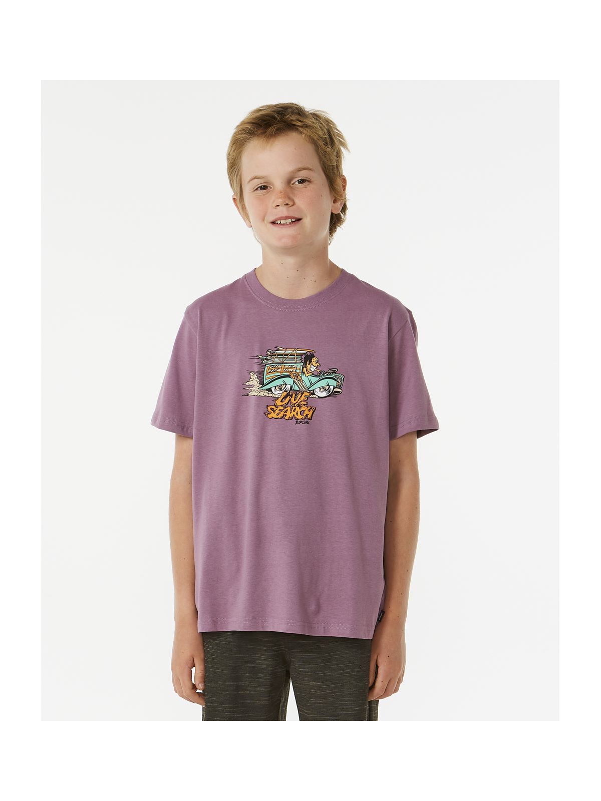 Koszulka RIP CURL Keep On Trucking Tee -Boy fioletowy - Adventure Sports