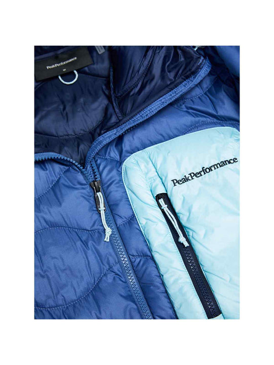 Kurtka puchowa męska PEAK PERFORMANCE Helium Utility Down Hood Jacket niebieska
