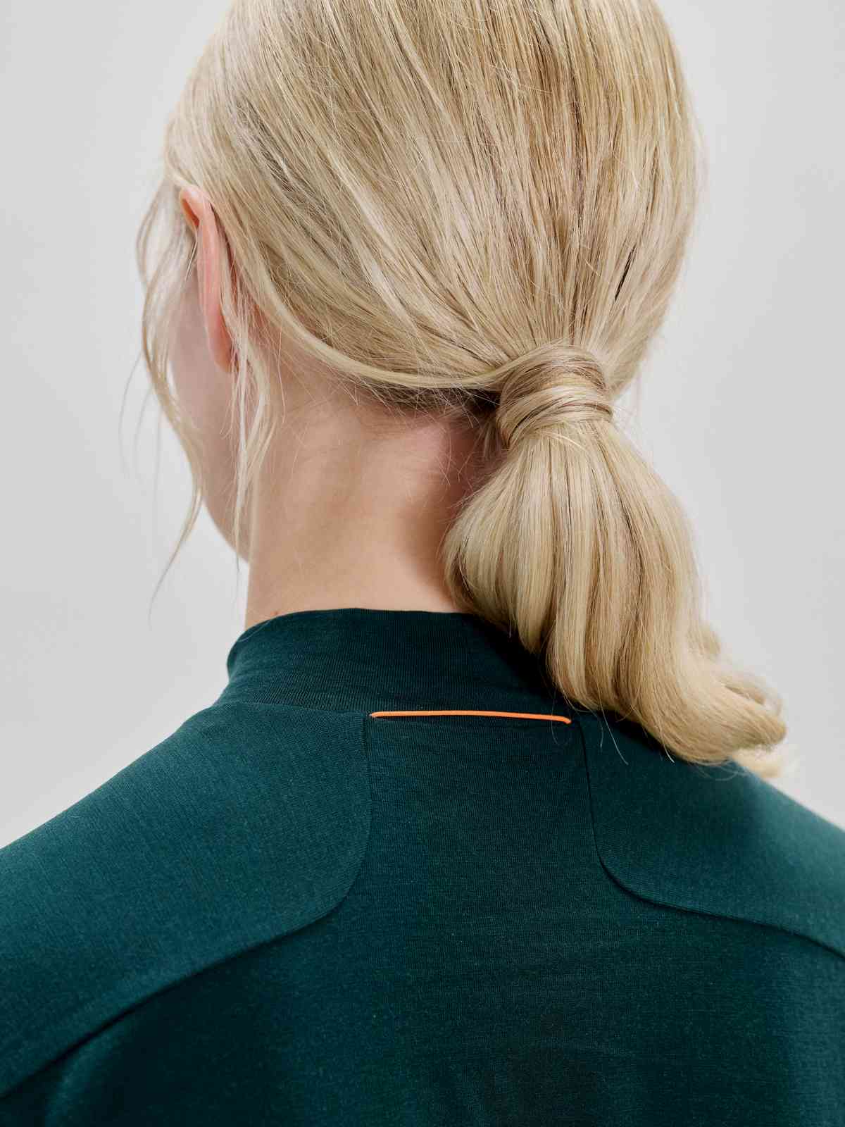 Koszulka damska POC W's Layer Merino Mock Neck Jersey zielony