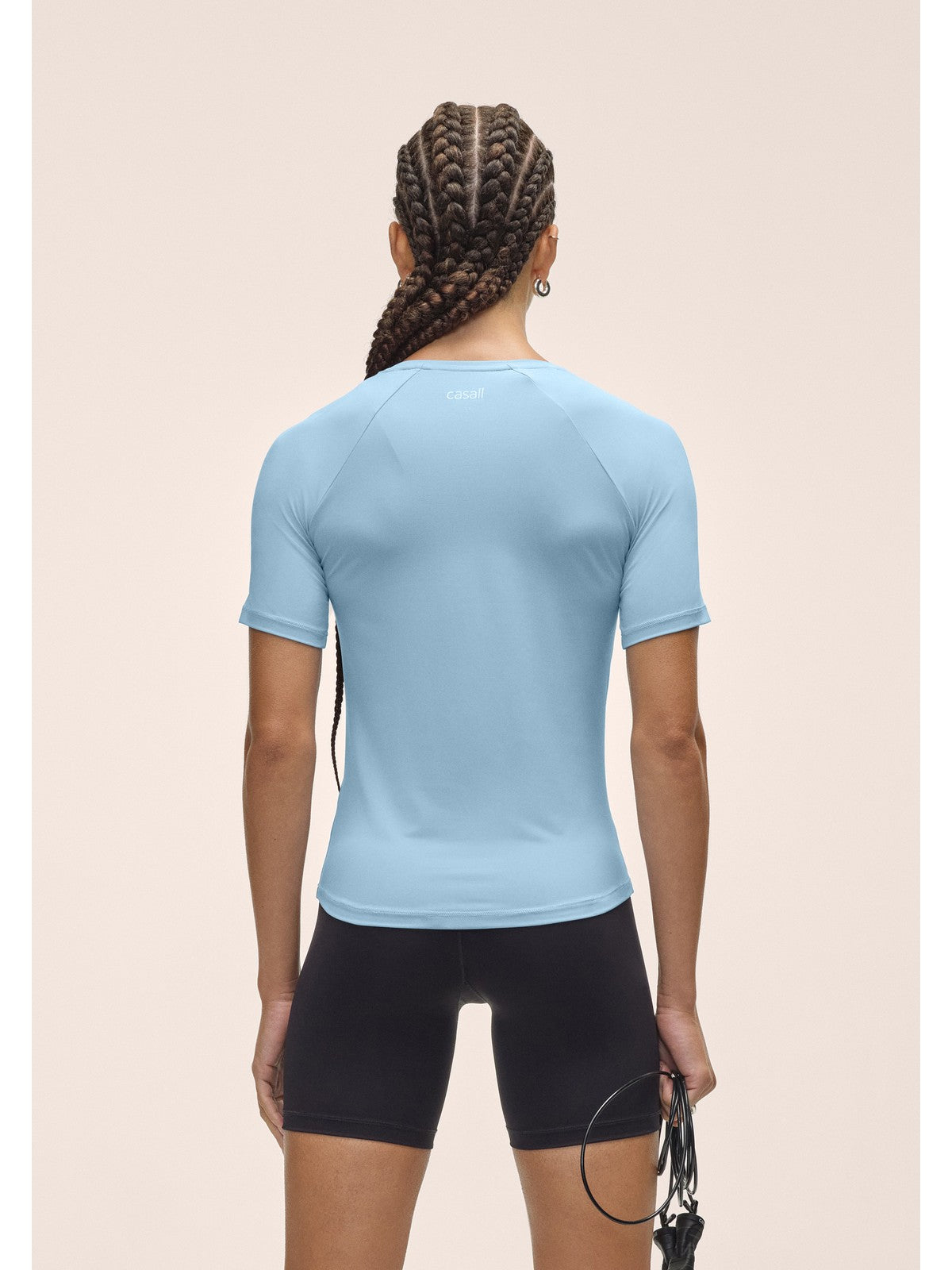 Koszulka damska CASALL Essential Tee kolor niebieski