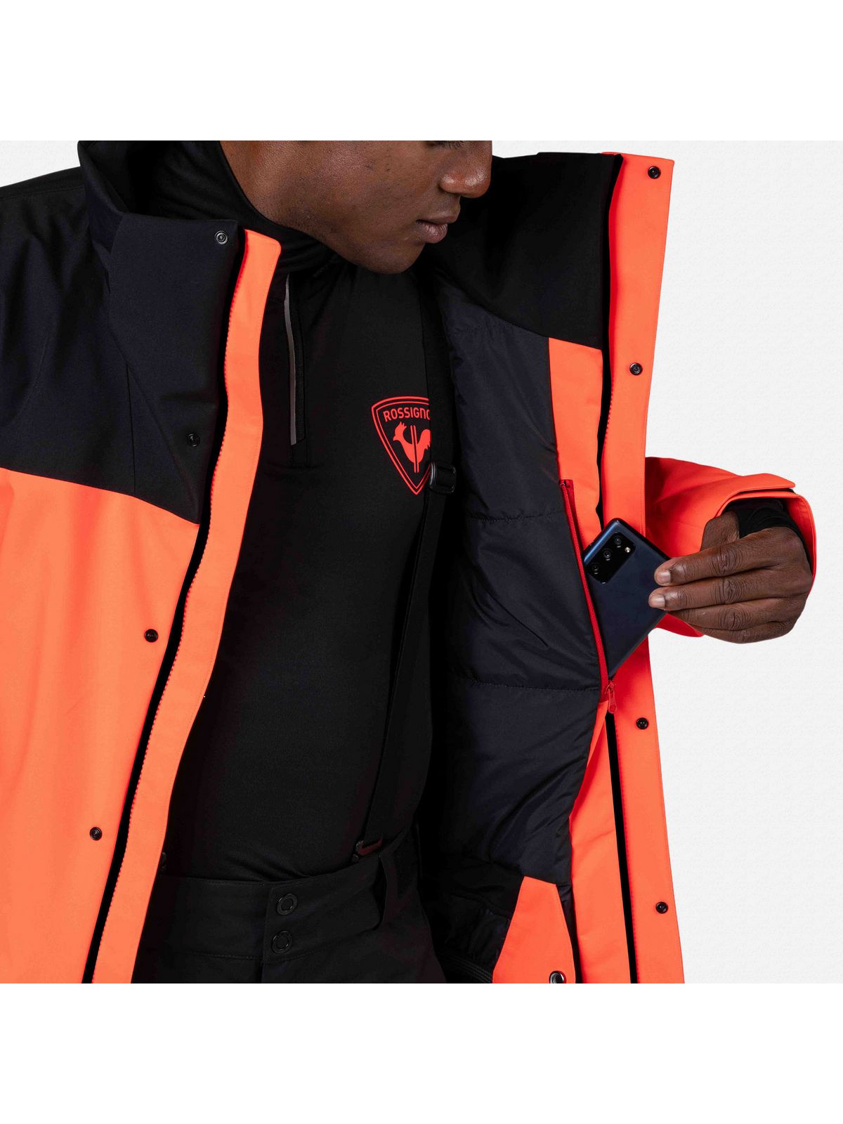 Kurtka narciarska męska ROSSIGNOL Hero Velika Insulated Jkt czerwona