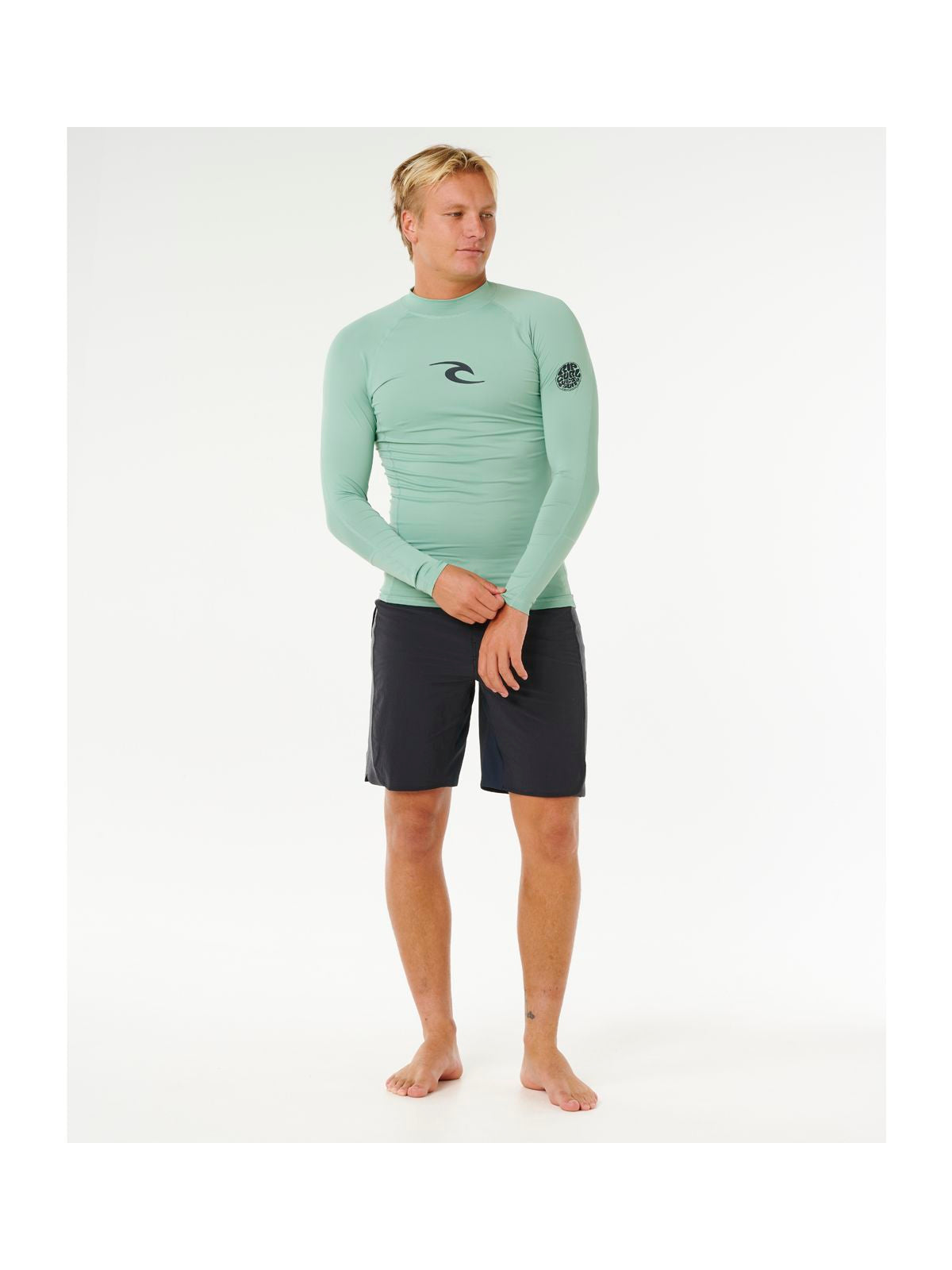Lycra męska RIP CURL Waves Upf Perf L/S zielona