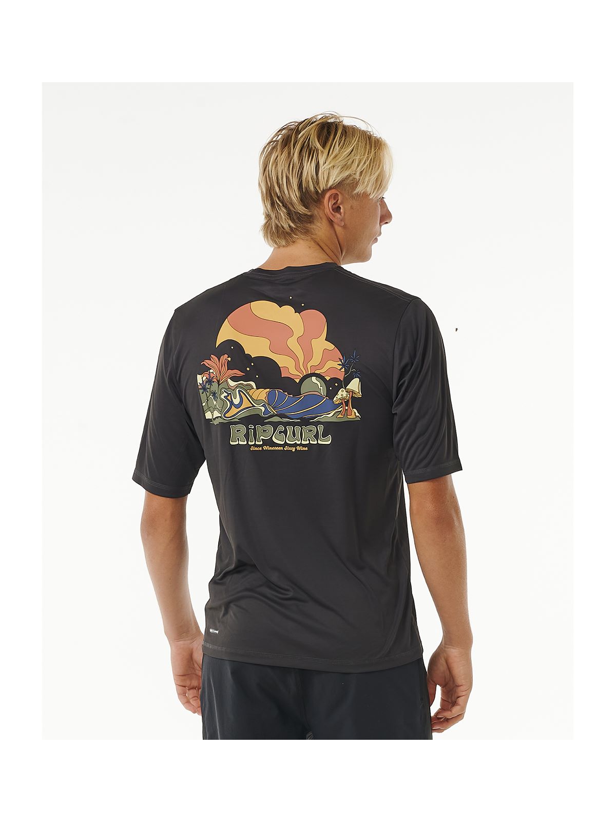 Lycra RIP CURL Mason Pipe Surflite Upf S/S czarny - Adventure Sports