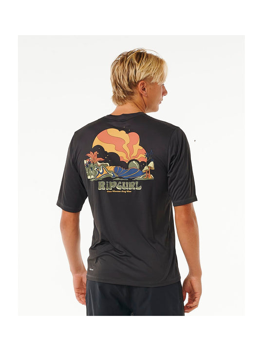 Lycra RIP CURL Mason Pipe Surflite Upf S/S czarny - Adventure Sports

