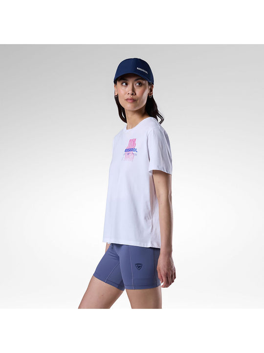 Koszulka damska ROSSIGNOL W Graphic Waterfall Tee biała
